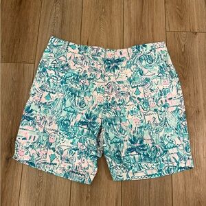 Men’s Sz 40 - Lilly Pulitzer - Camelflage Print - Beaumont Shorts - EUC